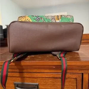 Gucci Brown and Green Jungle Print Backpack Gucci | Bags | Gucci Brown And Green Jungle Print Backpack  main image 4